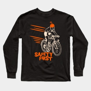 Halloween Safety First Bicycle Long Sleeve T-Shirt